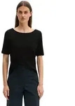 T-Shirt MARC O'POLO "mit U-Boot-Ausschnitt", Damen, Gr. XXS, schwarz, Obermaterial:
