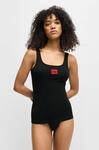 HUGO Underwear Tr&auml;gertop "VEST RED LABEL" mit rotem Labelaufn&auml;her