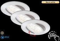 BRILONER LEUCHTEN LED Einbauleuchte "ATTACH DIM", wei&szlig;, neutral, Leuchten