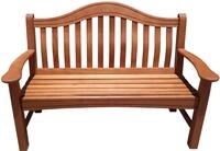 Gartenbank GARDEN PLEASURE "Kingston", braun (holzfarben), B:131cm H:91cm T:67cm, Gartenbank GARDEN PLEASURE "Kingston", braun (holzfarben), B:131cm H:91cm T:67cm,