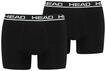 Boxershorts HEAD "Boxershort Basic Boxer 2P 2er Pack", Herren, Gr. L, schwarz,