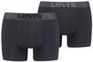 Levis Boxershorts "LEVIS MEN MEL WB BOXER BRIEF ORG CO 2P" 2er Pack, mit breitem