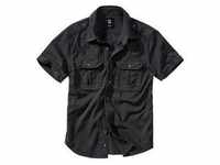 Langarmhemd BRANDIT "Herren Vintage Shirt shortsleeve" Gr. XXL, US-Größen, schwarz