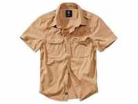 Langarmhemd BRANDIT "Herren Vintage Shirt shortsleeve" Gr. XL, US-Größen, braun