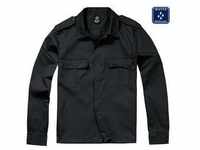 Langarmhemd BRANDIT "Herren US Shirt" Gr. 5XL, US-Größen, schwarz Herren Hemden