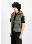 Wendejacke ALPHA INDUSTRIES "Hooded Puffer Vest FD", Herren, Gr. M, gr&uuml;n (sage,