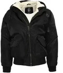 Bomberjacke BRANDIT "Brandit Herren CWU Jacket hooded", Herren, Gr. XXL, schwarz,