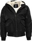Bomberjacke BRANDIT "Brandit Herren CWU Jacket hooded", Herren, Gr. XXL, schwarz,