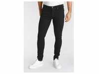 Skinny-fit-Jeans LEVI'S "SKINNY TAPER" Gr. 30, Länge 32, schwarz (black) Herren