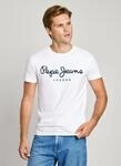 Pepe Jeans T-Shirt mit Markenprint vorne