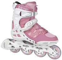Inlineskates POWERSLIDE "Phuzion Argon Rose 80" Gr. 41, rosa (rosa, wei&szlig;),