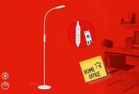 BRILONER LEUCHTEN LED Schreibtischlampe "OFFICE REMOTE", wei&szlig;, Leuchten, LED