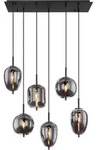GLOBO LIGHTING Pendelleuchte "BLACKY", schwarz (rauchfarben), 1 Stk., Leuchten,