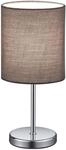 REALITY LEUCHTEN Schreibtischlampe "Jerry", grau (taupe, chromfarben), 1, &Oslash; 13cm H: