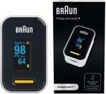 Braun Pulsoximeter "1- YK-81CEU" Einfaches Design - Rotierendes Display mit