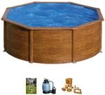 Gre Rundpool "PACIFIC in Holzoptik inkl. Zubeh&ouml;r" H&ouml;he: 120 cm, in versch. Gr&ouml;&szlig;en