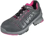 Sicherheitsschuh UVEX "1 ladies gelochter Halbschuh" Gr. 40, grau (grau, pink), 40,