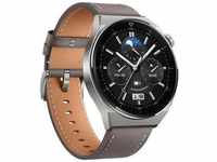 Smartwatch HUAWEI "Watch GT3 Pro 46mm" Smartwatches grau Fitness-Tracker 3 Jahre