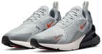Sneaker NIKE SPORTSWEAR "AIR MAX 270 SC", Herren, Gr. 40, grau fog, team orange,
