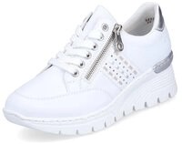 Rieker Wedgesneaker mit seitlichen Flechtdurchz&uuml;gen, Freizeitschuh, Halbschuh,