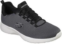 Slip-On Sneaker SKECHERS "DYNAMIGHT", Herren, Gr. 42, schwarz, Synthetik, Textil,