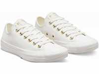 Sneaker CONVERSE "CHUCK TAYLOR ALL STAR MONO WHITE" Gr. 38, weiß (vintage...