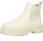 Stiefelette STEVE MADDEN "STEVE MADDEN Stiefelette Leder", Damen, Gr. 40, bone,