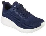 Sneaker SKECHERS "BOBS SQUAD CHAOS FACE OFF", Damen, Gr. 41, blau (navy), Textil,