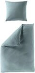 BIERBAUM Bettw&auml;sche "Senci in 135x200 oder 155x220 cm" 2 Stk. Uni Optik mit feinem