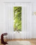 OTTO home Gardine "Mila" Kr&auml;uselband 1 Stk. tlg. mit Wellenmuster bestickt, Voile,