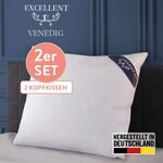 Excellent 3-Kammer-Kopfkissen "Venedig, Kissenparade1 tlg. oder 2 tlg. 40x40-80x80