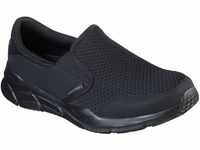 Slip-On Sneaker SKECHERS "Equalizer" Gr. 41, schwarz (black) Herren Schuhe