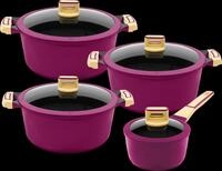 KING Kochtopf "GOURMET" Set, 8 Stk. tlg. Aluminiumguss
