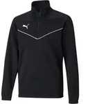 Langarmshirt PUMA "TEAMRISE 14 ZIP TOP JR", Kinder, Gr. 164, schwarz (puma schwarz,
