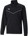 Langarmshirt PUMA "TEAMRISE 14 ZIP TOP JR", Kinder, Gr. 164, schwarz (puma schwarz,