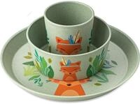 KOZIOL Kindergeschirr-Set "3er-Set Kleiner Teller + Schale + Becher CONNECT HARRY"