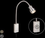 BRILONER LEUCHTEN Bettleuchte "TUSI", silber, Leuchten, Bettleuchte