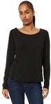 Langarmshirt MARC O'POLO DENIM, Damen, Gr. XS, schwarz, Slub, Obermaterial: 100%