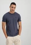 T-Shirt ALPHA INDUSTRIES "Backprint T-Shirt", Herren, Gr. XL, schwarz (grauschwarz,