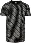 T-Shirt URBAN CLASSICS "Urban Classics Herren Allover Logo Tee", Herren, Gr. M,