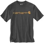 T-Shirt CARHARTT "Logo dunkle", Herren, Gr. XXL, grau (dunkelgrau), Obermaterial: 60%