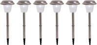 n&auml;ve LED Gartenleuchte "Gustav" 6 Stk. 6er-Set LED Au&szlig;enleuchte mit Erdspie&szlig;