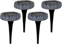 n&auml;ve LED Gartenleuchte "LED-Solar Bodenleuchte" LED-Modul 4 Stk. Kaltwei&szlig; mit