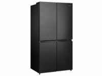 E (A bis G) HISENSE Multi Door Kühlschränke schwarz (schwarzes edelstahl)