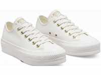 Sneaker CONVERSE "CHUCK TAYLOR ALL STAR LIFT PLATFORM" Gr. 36, weiß (vintage white)