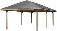 weka Pavillon "Gartenoase 651 B Gr.3" 19 mm Massivholzdach