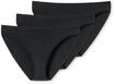 Slip UNCOVER BY SCHIESSER "Slip 3er Pack", Damen, Gr. L, schwarz, Obermaterial: 95%