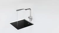 Schock K&uuml;chenarmatur "Vitus" Hochdruck, ausziehbarer Auslauf, Filterwasser,