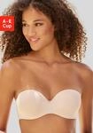 Multiway-BH LASCANA, Damen, Gr. 75, Cup A, beige (puder), Microtouch, Obermaterial: