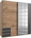 Wimex Schwebet&uuml;renschrank "Emden moderner Kleiderschrank mit Spiegel und Schubladen"